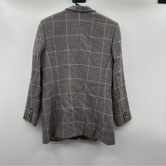Escada Sport Plaid Blazer Jacket Women's Size 40 Gray Checkered Career - Picture 4 of 9